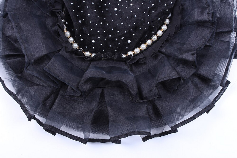 Svadobné šaty pre psov a mačky, tutu, zdobené kamienkami, zdobené, pre domáce zvieratá, šteniatko, princezná, sukňa, šaty, outfit, oblečenie, 5 veľkostí