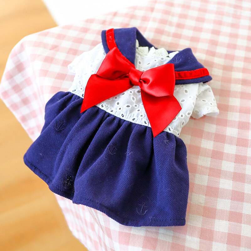 PETCIRCLE Koerariided Meremehekleit suure kaarega väikesele koerale Kutsikas Lemmikkass Kõik aastaajad Lemmikloom armas kostüüm Lemmikloomariided Koera seelik