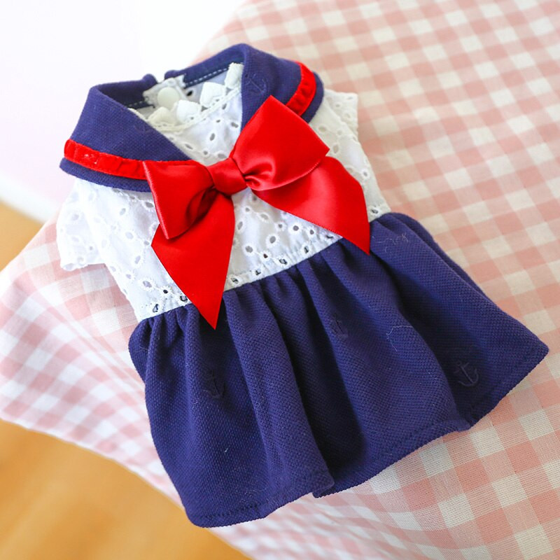 PETCIRCLE Koerariided Meremehekleit suure kaarega väikesele koerale Kutsikas Lemmikkass Kõik aastaajad Lemmikloom armas kostüüm Lemmikloomariided Koera seelik