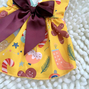 Ιαπωνικό φόρεμα για ρούχα σκυλιών Bowknot Ρούχα για κατοικίδια Σκυλιά εκτύπωση λουλουδιών κοστουμιών βαμβακερή χαριτωμένη άνοιξη καλοκαίρι μπλε Teddy Ropa Perro