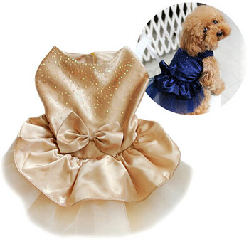 Χαριτωμένα ρούχα Ένδυση Φούστα Φορέματα για σκύλους Pet Puppy Bowknot Γάζα πούλιες Princess Dog Supplies