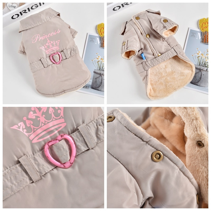 Γαλλικό μπουφάν μπουλντόγκ για ρούχα για σκύλους Αδιάβροχο χειμωνιάτικο παλτό σκυλιών για κατοικίδια Puppy Red Cream XXXL για μικρά κουτάβια ζώα Chihuahua Pugs