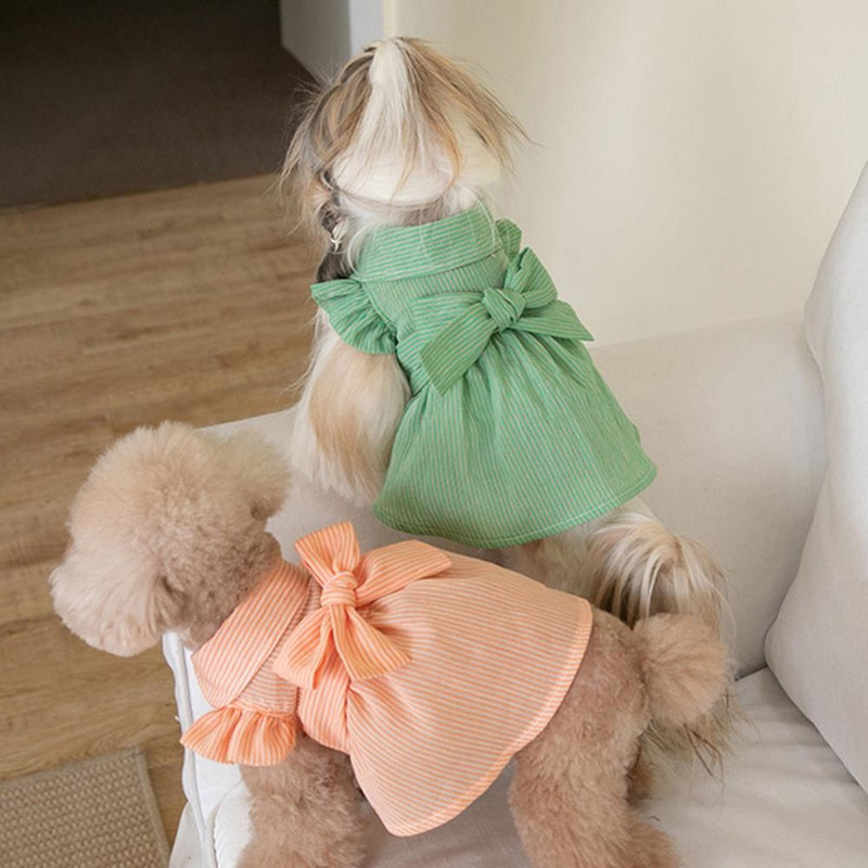 Psie šaty Krásne jednofarebné pohodlné letné malé psy princezná Cosplay kostým pre jarné domáce zvieratá sukňa oblečenie pre domáce zvieratá