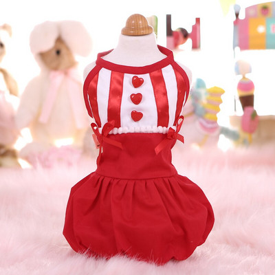 Haine pentru câini de talie mică Rochie de mireasă Îmbrăcăminte pentru animale de companie pentru câini și pisici cu imprimeu fustă din dantelă pentru pisici rochii de vară costum prințesă cățeluș roz