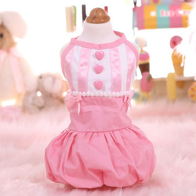 Haine pentru câini de talie mică Rochie de mireasă Îmbrăcăminte pentru animale de companie pentru câini și pisici cu imprimeu fustă din dantelă pentru pisici rochii de vară costum prințesă cățeluș roz