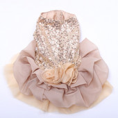 Câini Pisici Rochie de mireasă Tutu Flori Dantela Design Pet Cățeluș Fusta Rochii Îmbrăcăminte de petrecere