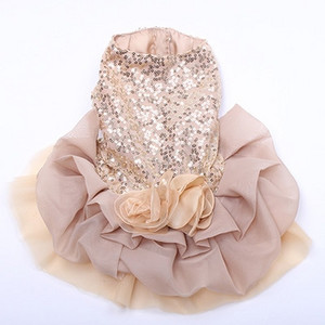 Câini Pisici Rochie de mireasă Tutu Flori Dantela Design Pet Cățeluș Fusta Rochii Îmbrăcăminte de petrecere