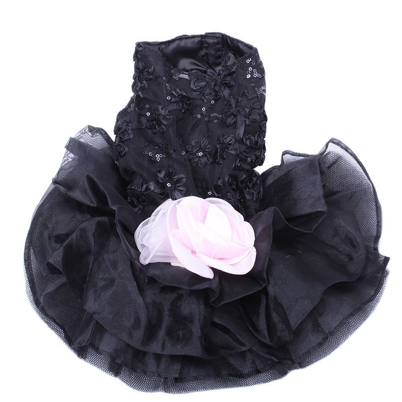 Câini Pisici Rochie de mireasă Tutu Flori Dantela Design Pet Cățeluș Fusta Rochii Îmbrăcăminte de petrecere