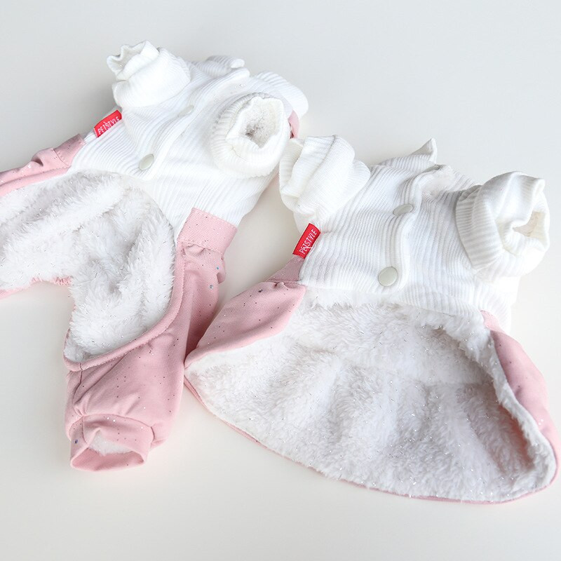 Rožinės spalvos šunų aprangos suknelės ir kombinezonai 2022 m. rudeniui ir žiemai šunų drabužiai mažiems šunims Ropa Perro Ropa Perro Ropai šunų sijonai