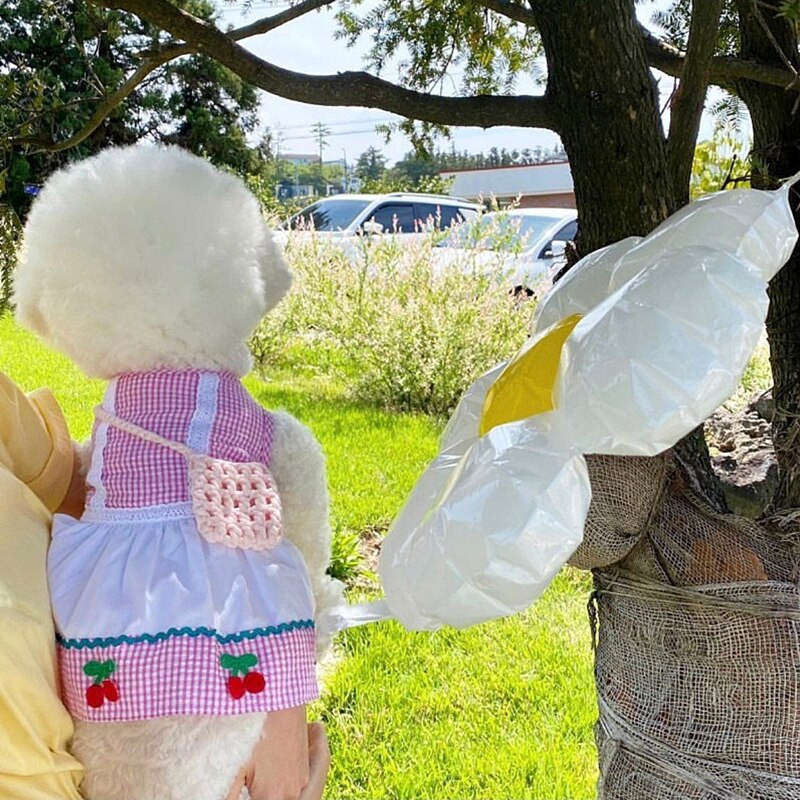 Ranojesenska tanka haljina za kućne ljubimce Odjeća za pse Teddy karirana suknja Pulover za pudlice Suknja za štene Princeza Oprema za kućne ljubimce XS-XL