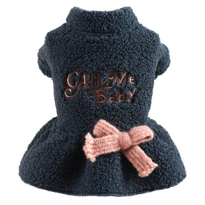 Φόρεμα για μικρό σκύλο Ρούχα για κατοικίδια Χειμερινή χοντρή φούστα πριγκίπισσας Φόρεμα παπιγιόν για μικρό κουτάβι σκύλος γάτα Chihuahua Yorkie ένδυση για κατοικίδια