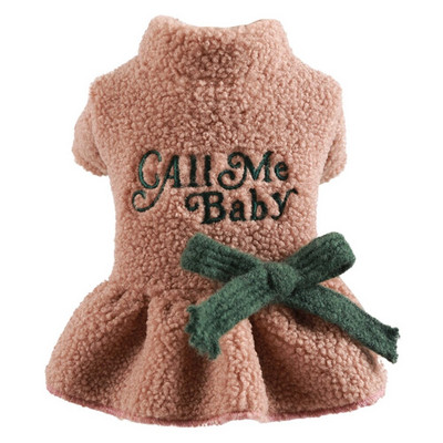 Φόρεμα για μικρό σκύλο Ρούχα για κατοικίδια Χειμερινή χοντρή φούστα πριγκίπισσας Φόρεμα παπιγιόν για μικρό κουτάβι σκύλος γάτα Chihuahua Yorkie ένδυση για κατοικίδια