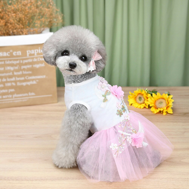 Haine pentru animale de companie Nouă fustă de primăvară vară Rochie de păsări Fusta de prințesă Haine de nuntă pentru câini Haine pentru pisici Spot Proxy