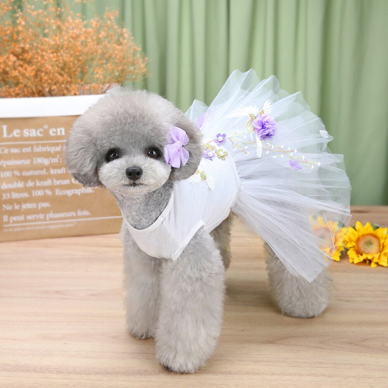 Haine pentru animale de companie Nouă fustă de primăvară vară Rochie de păsări Fusta de prințesă Haine de nuntă pentru câini Haine pentru pisici Spot Proxy