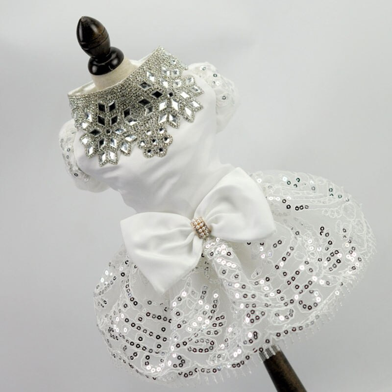 Printsessi koerakleit lemmiklooma pulmakleit Chihuahua koera kassi kleidid kikilips Lemmikkasside kleidid koertele Kostüüm Disfraz Perro Yorkshire