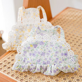 Fuste florale de vară pentru câini Haine subțiri de prințesă pentru animale de companie Rochii la modă pentru cățeluși mai răcoroase decât hainele ursului Haine pentru câini cu margine din dantelă