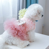 PETCIRCLE Koerariided Lõhnav marli kleit väikesele koerale kutsikale Lemmikkass Kogu hooajal Lemmikloom armas kostüüm Lemmikloomariided Koera seeliku mantel