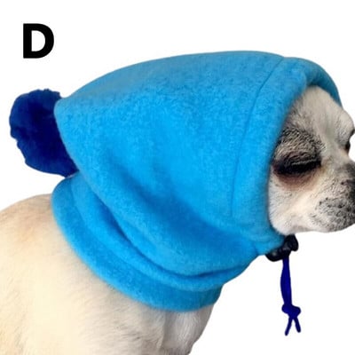 Maža kailinė rutulinė kepurė naminiams gyvūnėliams šilta virvele reguliuojama kepurė Miela žieminė šuns kepurė Vilna šuniukas Lauko apsauga nuo šalčio kepurė šuns galvos apdangalas