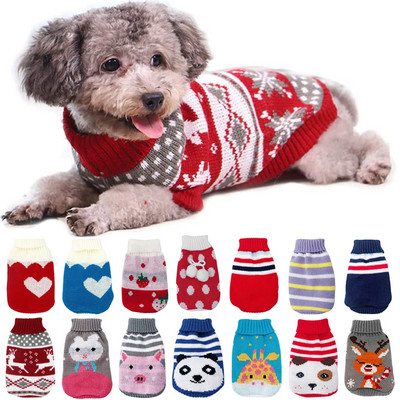 Haina caldă pentru câini pentru câini de talie mică, mijlocie, tricot, pisică, pulover, îmbrăcăminte pentru animale de companie, pentru chihuahua, buldogi, costum de cățeluș, haină de iarnă