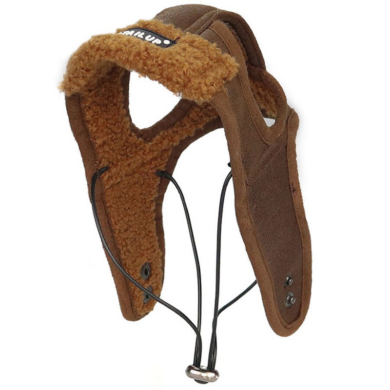 Teplá pilotná čiapka pre psov, kožená čiapka pre psov pre veľké šteniatka, vtipná cosplay čiapka pre psov, vianočný darček pre psa