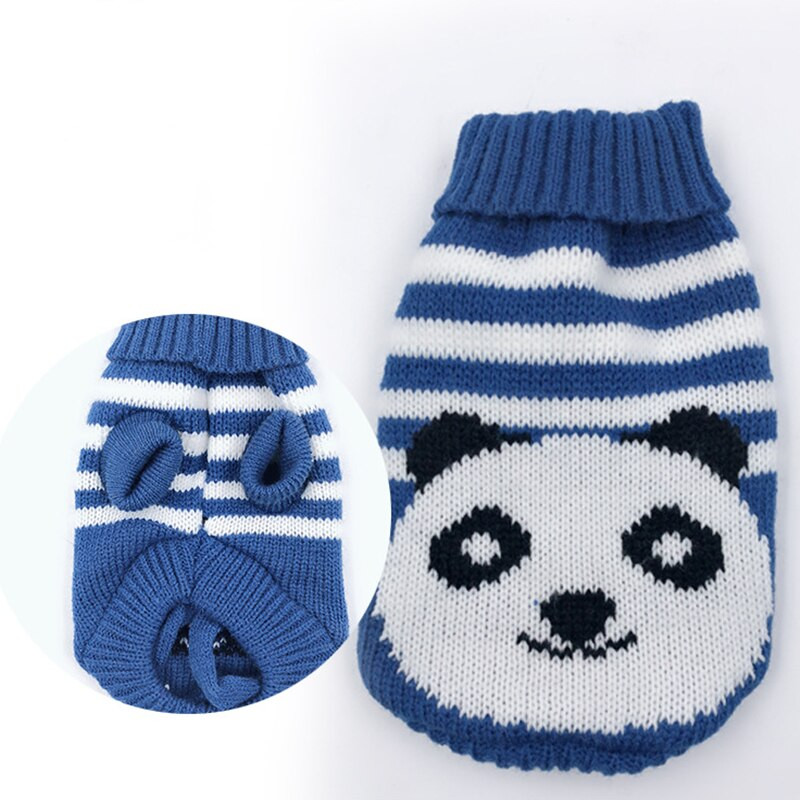 Teplé oblečenie pre psov pre mačky, vianočný pletený sveter, oblečenie pre čivavu a buldoga pre malé a stredné šteniatka, kostým, zimný kabát