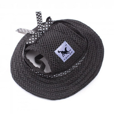 Καπέλο σκύλου με τρύπες αυτιών για μικρά σκυλιά Καπέλο καμβά σκύλου μπέιζμπολ καπέλο μπέιζμπολ παραλίας Κουτάβι Καπέλο εξωτερικού χώρου Αξεσουάρ κεφαλής Καπέλα σκύλου 4