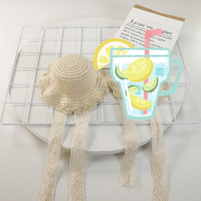 Ins Suvine lemmiklooma õlgmüts Kassi- ja koeramüts Cartoon Peomüts Lemmikloomade peakatted Pitsiline päikesemüts Pastoraalses stiilis peomüts Luksuslik disainmüts