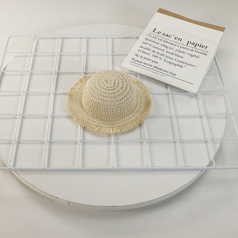 Ins Suvine lemmiklooma õlgmüts Kassi- ja koeramüts Cartoon Peomüts Lemmikloomade peakatted Pitsiline päikesemüts Pastoraalses stiilis peomüts Luksuslik disainmüts