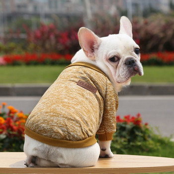 Пуловер за домашни кучета Класически топли дрехи за кучета Яке за кученце Палто Зимни меки дрехи за малки и средни кучета Дрехи за котки от френски булдог