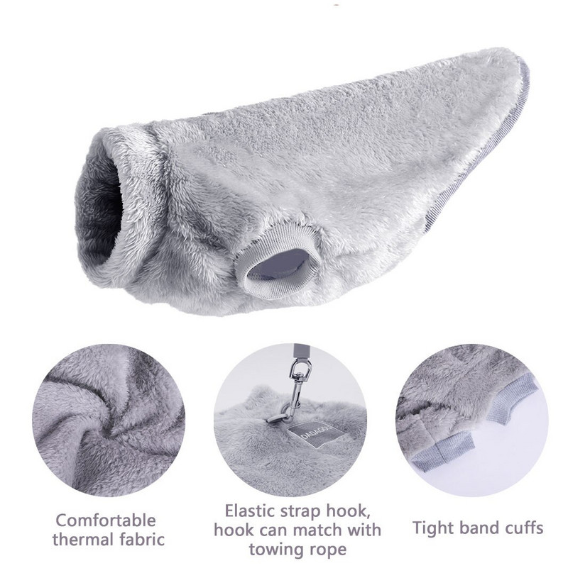 Pet Dog megztinis Fleece Žiemos Šiltas Minkštas Šuns Drabužiai Patogus Mažo Vidutinio Šuns megztinis Čihuahua Naminių gyvūnėlių aksesuarai