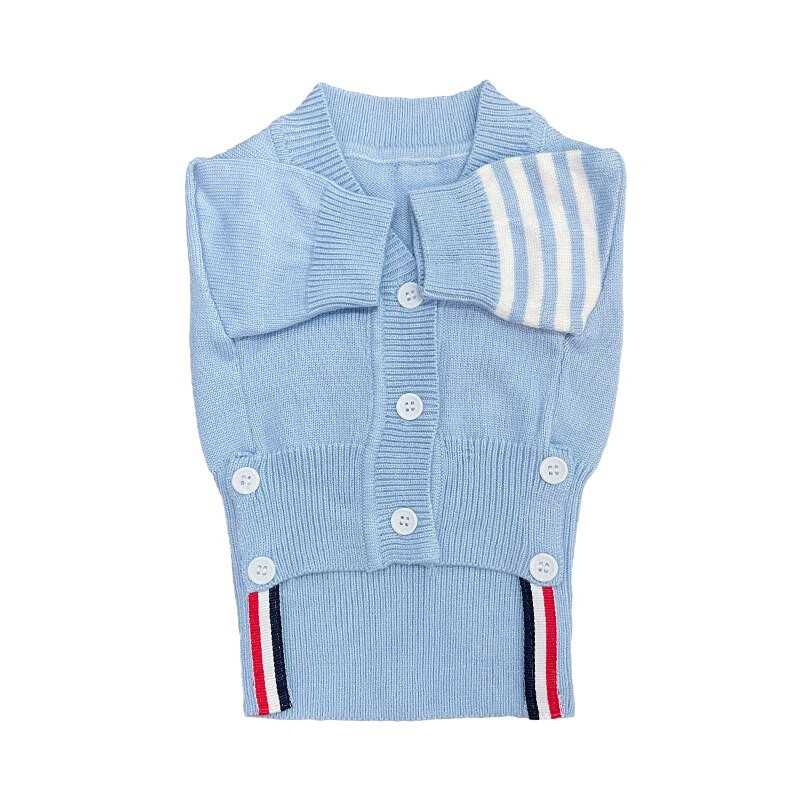 Katės šunų drabužiai Rudens žiemos megztinis megztinis Anglų trumpas mėlynas kačių meškiukas Chenery VIP šunų drabužiai naminiams gyvūnėliams