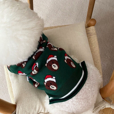 Πορτοκαλί ελέφαντας πουλόβερ κουταβιών για κατοικίδια ένδυση φθινοπώρου/χειμώνα Ρούχα για σκύλους με μοτίβο ζώων Teddy Bichon Μαλακό πουλόβερ Ζεστά προμήθειες για κατοικίδια