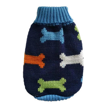 Плетен пуловер за домашни кучета за малки, средни големи кучета Котешки плетени палта Екипи Френски булдог Йорки Чихуахуа Облекло Костюми