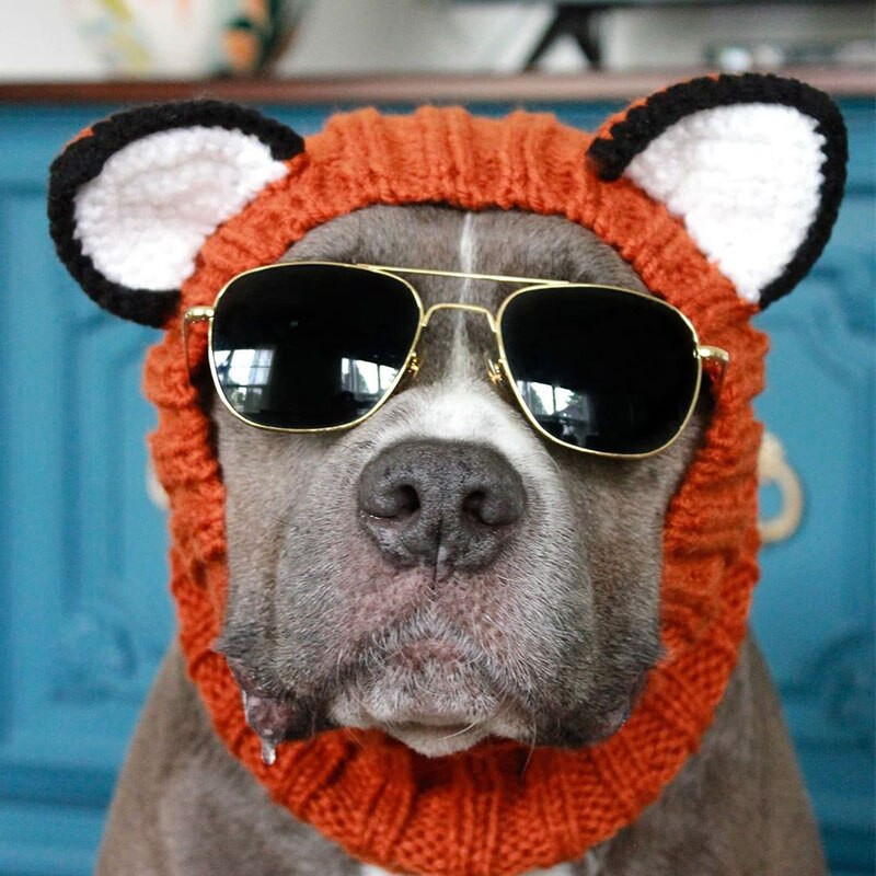 Αστείο καπέλο για γάτα Πλεκτό καπέλο Φόρεμα στολή για κατοικίδιο καπέλο Χριστουγεννιάτικο Cosplay Ζεστό καπέλο για σκύλους Καπέλα Αξεσουάρ για κουτάβι γάτα