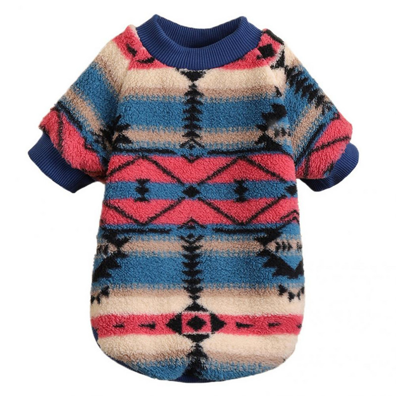 Klasična topla jakna od flisa Odjeća za pse Pulover s printom za štene Elastični džemper za pse Kaput Jesen Zima Odjeća za kućne ljubimce Kostimi