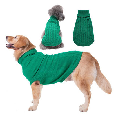 Šunų kačių žieminiai drabužiai Megzti naminių gyvūnėlių drabužiai katėms, mažiems vidutiniams šunims, Čihuahua Hiromi šuniuko naminių gyvūnėlių megztinis Grynas šunų megztinis