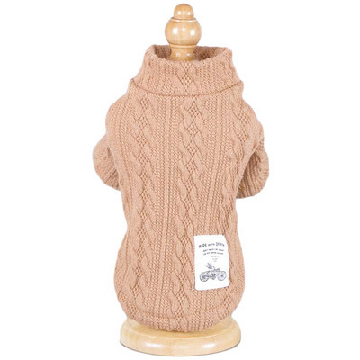 Klassikaline soliidne taksi kampsun, soojad talveriided väikestele koertele Chihuahua džemprid, kootud, heegeldatud väikese koera kampsunist kassi kostüüm