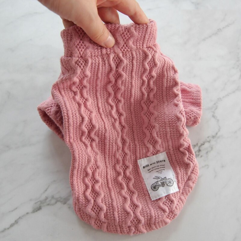 Klassikaline soliidne taksi kampsun, soojad talveriided väikestele koertele Chihuahua džemprid, kootud, heegeldatud väikese koera kampsunist kassi kostüüm