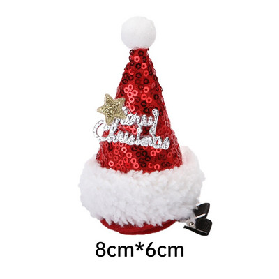 Kalėdų kačių ir šunų kepurė Naminių gyvūnėlių galvos apdangalai Kalėdų drabužių priedai Šventiniai reikmenys naminiams gyvūnėliams Priedai šunų kepurės