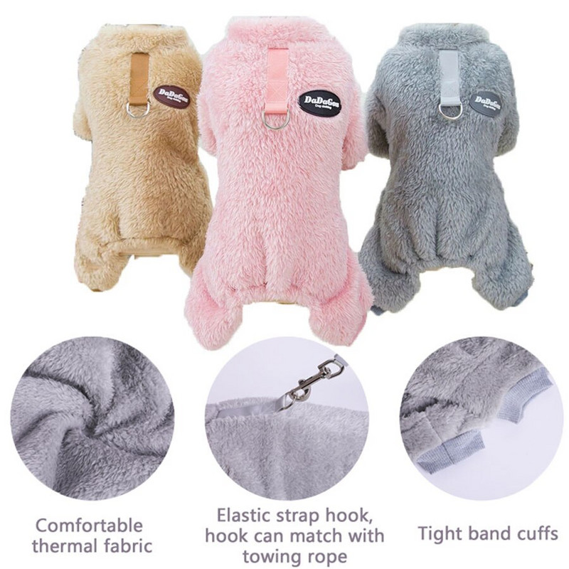 Lemmiklooma koera riided Talvine Palus Pehme Paks Koera kampsun Väikese Keskmise Koera jope Soe buldogi chihuahua riided