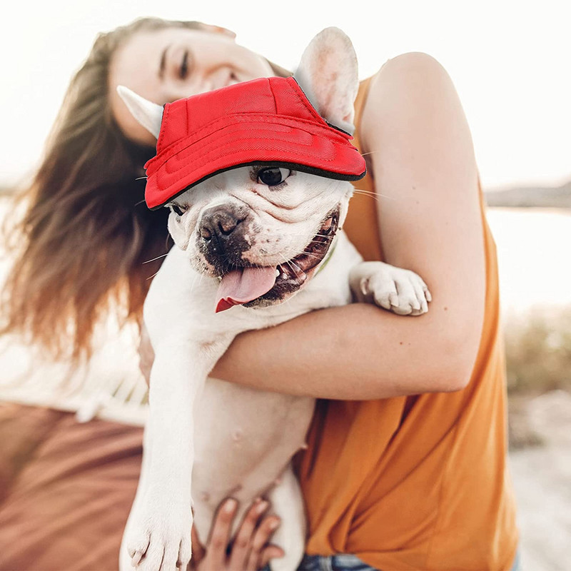 Lemmikloomade pesapallimüts, välikoerte spordimüts, kõrvaaugu ja reguleeritava kaelaga koera päikesemüts, koera päikesemüts, koera päikesemüts