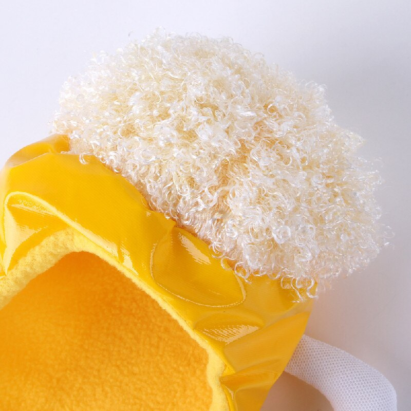 Koerakass Armas uudne õllekruusi müts peakatted Naljakas õllešampanja kostüüm Müts Pehme peakate PU materjalist jõulusünnipäevapeoks