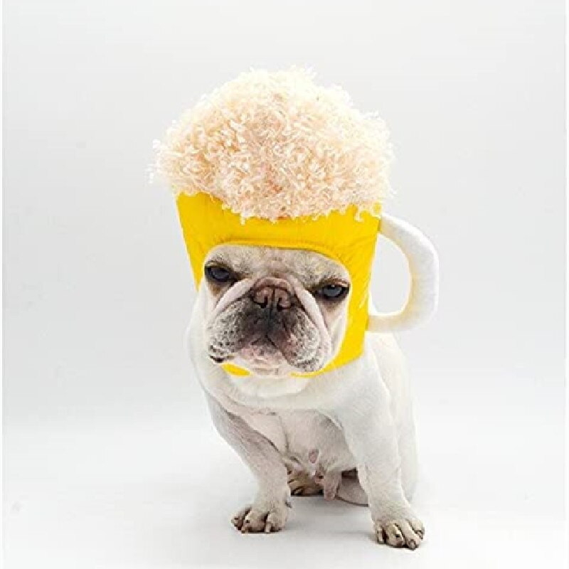 Koerakass Armas uudne õllekruusi müts peakatted Naljakas õllešampanja kostüüm Müts Pehme peakate PU materjalist jõulusünnipäevapeoks