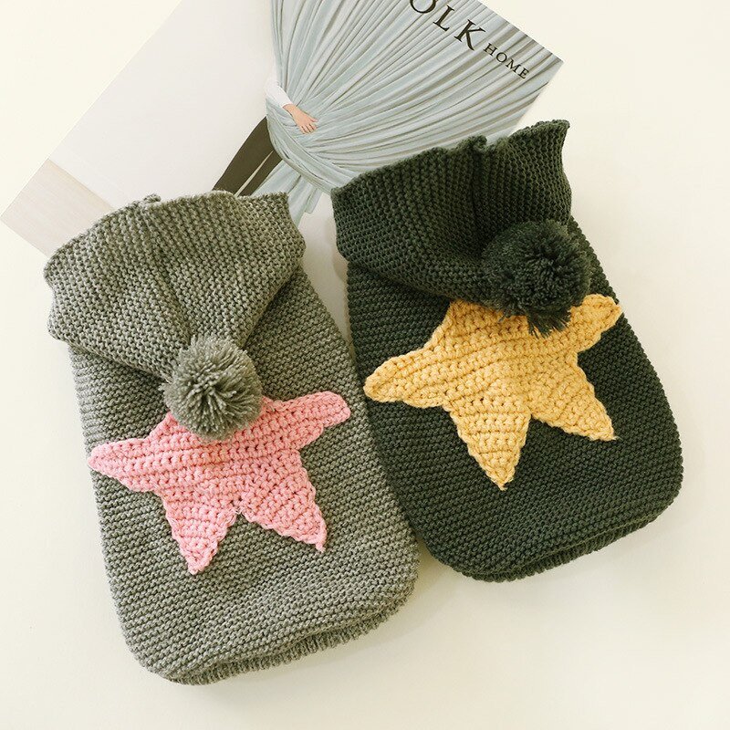 Klasický pletený sveter pre domáce zvieratá, oblečenie pre psov v sladkých farbách pre malých psov, zimná novoročná bunda pre psov bez rukávov, oblečenie pre mačky