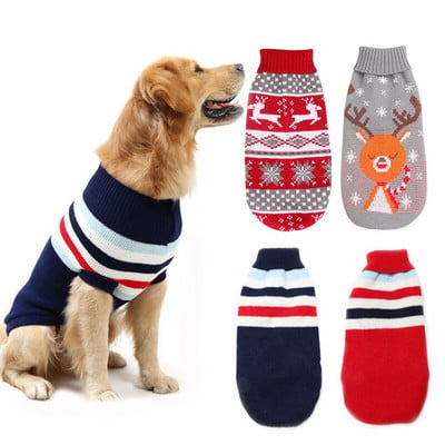 3XS-5XL Big Dog pulóver karácsonyi design ruhák Szfinx macska jumper tacskó corgi téli ruhák kis közepes méretű kutyáknak