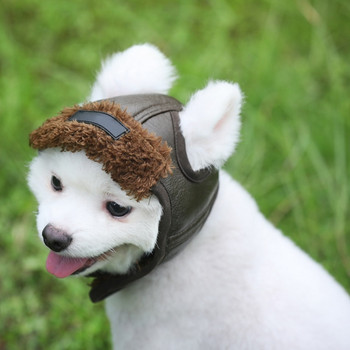 Καπέλο για σκύλους κατοικίδιων ζώων Καπέλο χειμωνιάτικο ζεστό καπέλο για σκύλους γάτας Αξεσουάρ Aviator Cosplay Αξεσουάρ προστασίας από το κρύο εξωτερικού χώρου