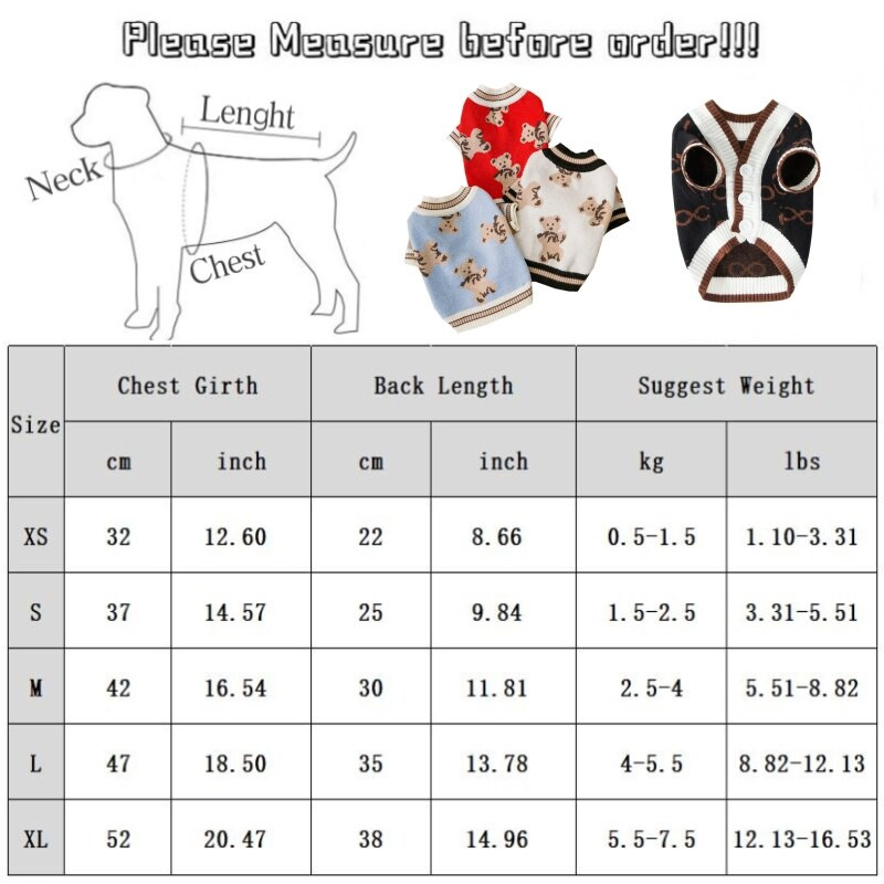 Luksuslikud kardiganid koera kampsunid, talvised soojad koerariided, chihuahua prantsuse buldogi rõivad, lemmikloomade mantel jakk Lemmikloomaesemed kootud kampsun