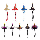 Čiapky pre domáce zvieratá, psy a mačky, nastaviteľná tekvicová halloweenska čiapka pre malé a stredné psy, šteniatka a mačky, cosplay kostým, pokrývky hlavy, párty potreby