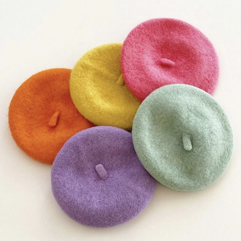 Pălărie pentru animale de companie, culoare solidă, pictor, șapcă de lână, beretă pentru câine, mini foto decorativă, pălărie, pentru animale de companie Memorial, Crăciun, pălării de lux de designer