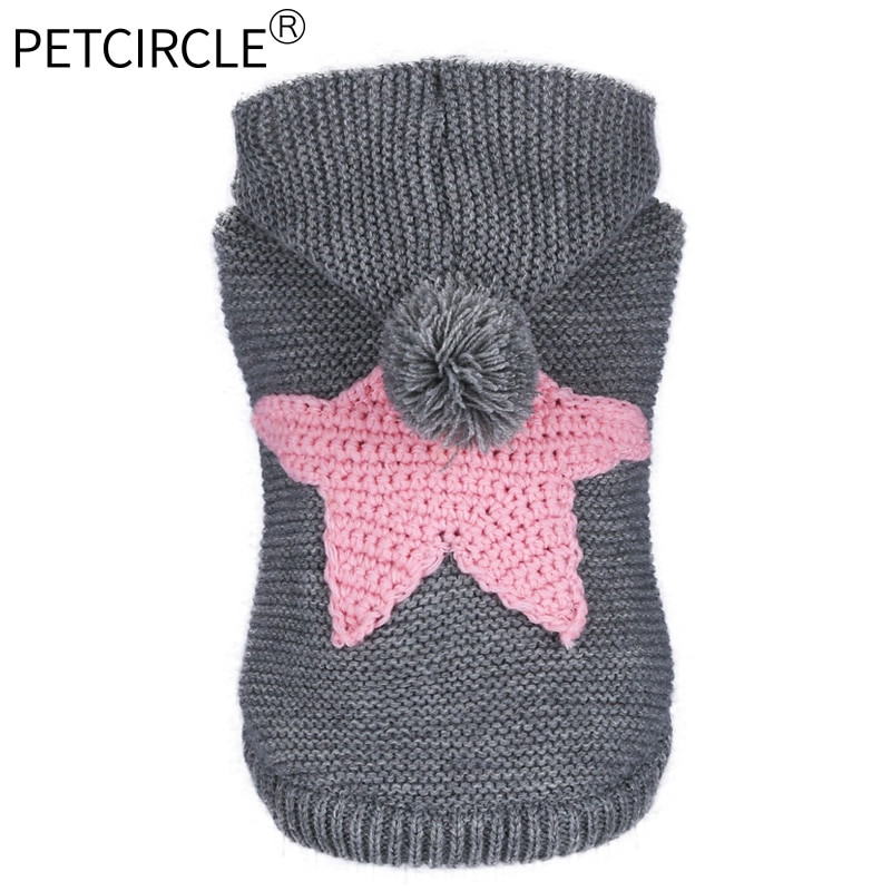 PETCIRCLE Haine pentru câini Teddy Cățeluș Câine Bulldog francez Chihuahau Haine pentru câini Toamnă Iarnă Haine pentru pisici Pulover cu stele de mare nordice